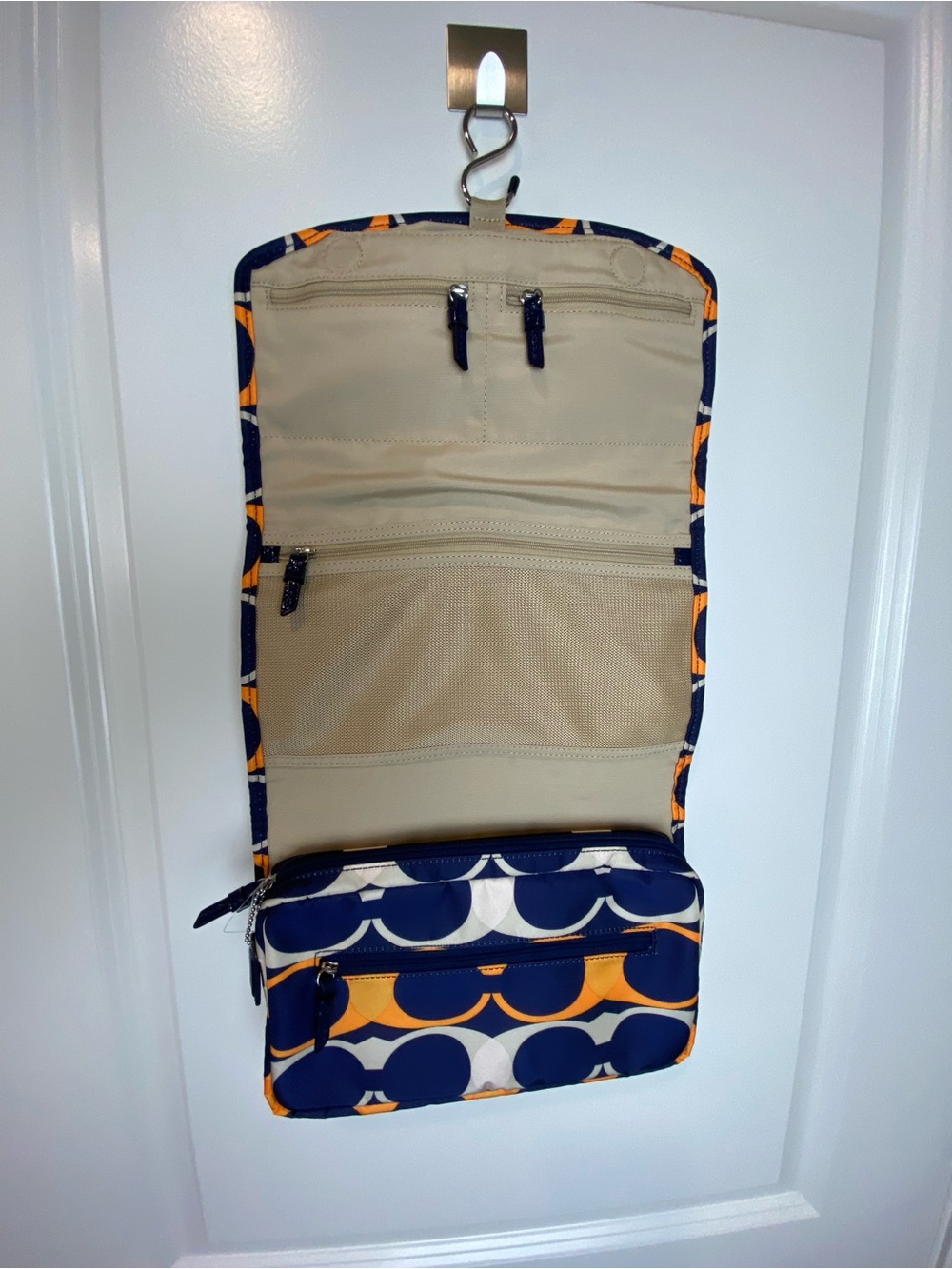 Coach Signature Foldover Travel Cruise Trifold Pouch - Picture 2 of 7
